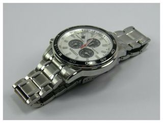 Mens Citizen Eco Drive Perpetual Calendar Chronograph E820 s steel wrist watch 6