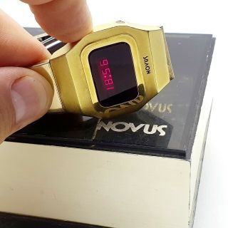 Novus Led Watch Wristwatch Vintage Digital Watch 70 