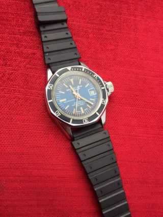 Vintage Ladies Sicura Breitling Marine Star Divers Style Automatic Wristwatch