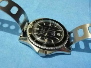 Rare vintage sicura by breitling 400 vacuum Mechanical diving watch 8