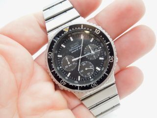 Vintage Seiko Sports 100 7a38 - 7070 Quartz Chronograph Mens Wristwatch