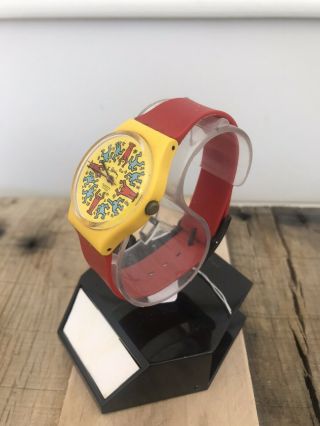 1985 Modele Avec Personnages GZ100 Keith Haring Swatch Watch 2
