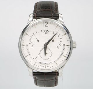 42mm Tissot Tradition Perpetual Calendar T063637a Swiss Mens Watch