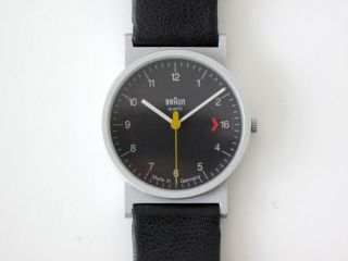 Vtg 90s Braun Quartz Wrist Watch 3802 Aw 20 D Lubs Germany Bauhaus Rams 50 10 12