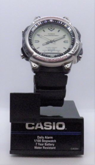 Casio Illuminator Alarm Chrono Dual Time Ad - 300 Module 1320 Watch Rare Model