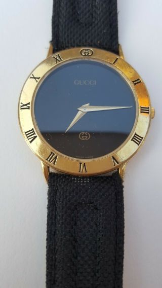 Vintage Gold Plated Gucci 3000m,  Mens,  Unisex,  Watch