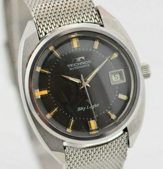 H426 Vintage Technos Sky Light Swiss Made Automatic Watch Movement Eta.  2632 4.  4