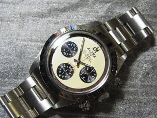 Alpha Daytona Paul Newman Glossy Bezel 3 - Registered Chronograph Watch 2