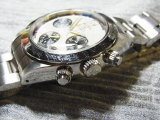 Alpha Daytona Paul Newman Glossy Bezel 3 - Registered Chronograph Watch 4