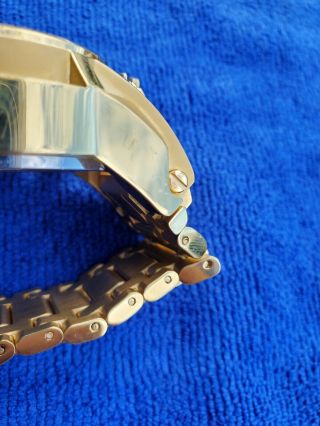 Invicta Reserve Bolt Zeus Magnum Swiss 18kt Gold Plated Dual Dial Blue Watch 5