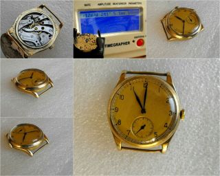 Rare Vintage Iwc Schaffhausen Cal.  C83 International Watch Co Gold Plated 1930 