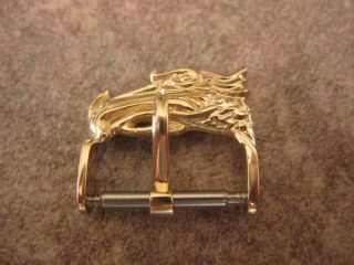 Dragon Watch Buckle - 14k Solid Yellow Gold 16mm - 1/2