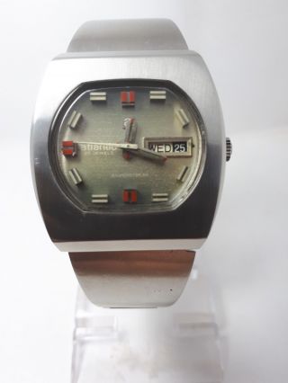 Atlantic Silverstreak Very Rare Vintage Automatic Men Swiss Wristwatch