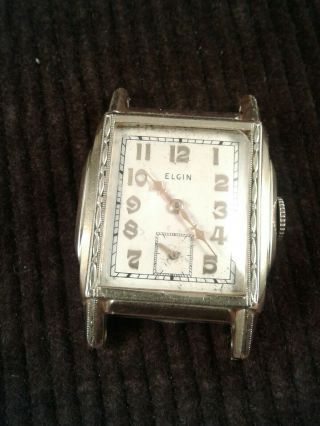 Vintage 1937 Elgin 10k Gold Filled Watch Grade 526 7 Jewel Movment