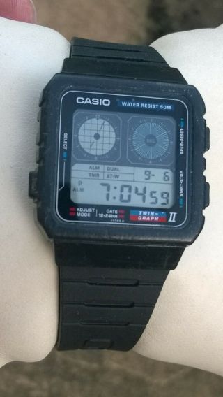Casio AE - 21W Twin Graph Vintage LCD Digital Watch - Much sought after 2