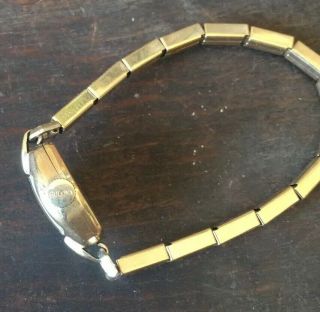 14k Solid Gold Bulova Wrist watch Band Is 10k Goldfilled Not Scrap 2