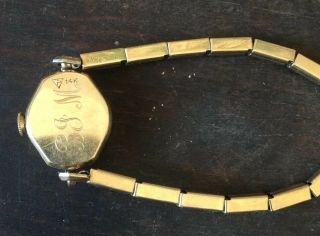 14k Solid Gold Bulova Wrist watch Band Is 10k Goldfilled Not Scrap 3