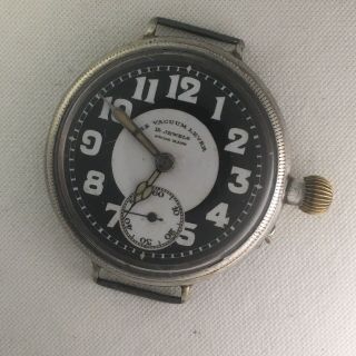 Rare and Unusual BORGEL Sterling Trench Watch ca 1915 Project - 3