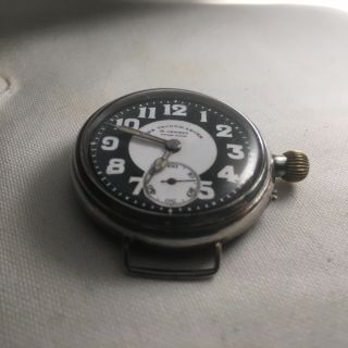 Rare and Unusual BORGEL Sterling Trench Watch ca 1915 Project - 6