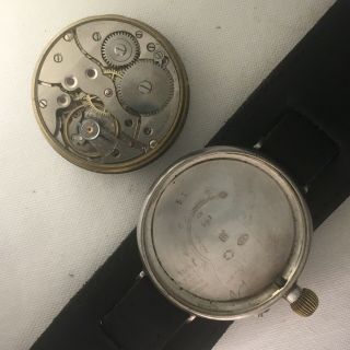 Rare and Unusual BORGEL Sterling Trench Watch ca 1915 Project - 8