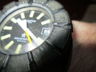 Vintage Aquastar Divers Watch (1970 ' s/80 ' s) with history 7