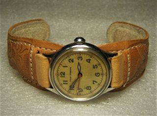 Vintage Girard Perregaux 24 Hour Dial Military Watch