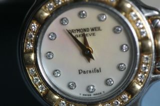 Raymond Weil Parsifal 9690 Mini 18k Yellow Gold Stainless Steel Diamond Watch