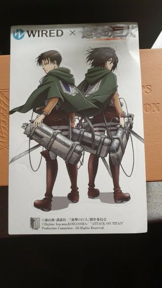 Wired X Attack On Titan quartz Watch,  limited edition,  38 of 1200 7