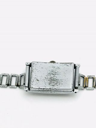 Vintage 1920s Art Deco Hoffman Hallwatch Shock Resist Mens Mechanical Wristwatch 5