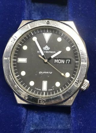 Bucherer Vintage Divers Watch Same As Heuer 980.  004 Listed For Spares