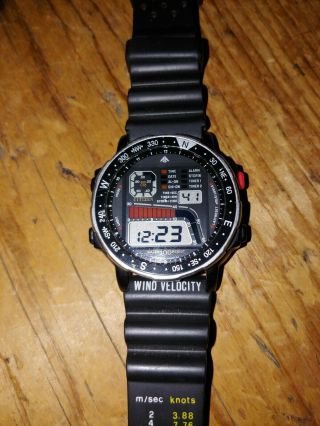 1980s Citizen Promaster Windsurfing D060 100m Alarm Chronograph Mens Watch