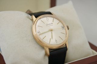 Glashutte Gub 17 Rubis Vintage Rare Germany Wristwatch Cal.  69.  1 (no 04283)