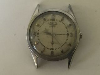 Mens Vintage Longines Stainless Steel Watch For Repair