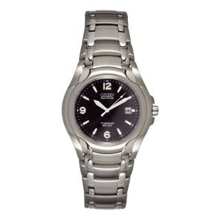 Citizen Mens Eco - Drive Silver Titanium Analog Quartz Watch Bm6060 - 57f Bm6060 - 57f