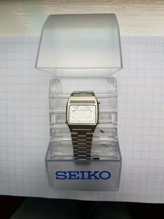 Seiko A639 - 5000 LCD Digital Vintage Watch 1980 Silver Stainless Alarm 7