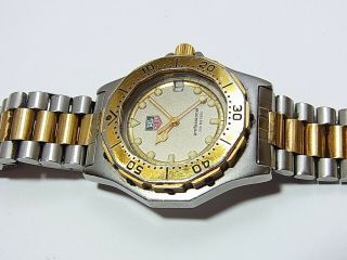 Tag Heuer 3000 Professional Two - tone Unisex Mid 38.  5mm Quartz Watch 934.  213 3