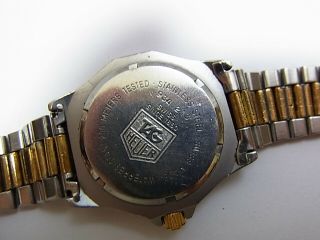 Tag Heuer 3000 Professional Two - tone Unisex Mid 38.  5mm Quartz Watch 934.  213 5