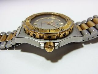 Tag Heuer 3000 Professional Two - tone Unisex Mid 38.  5mm Quartz Watch 934.  213 7