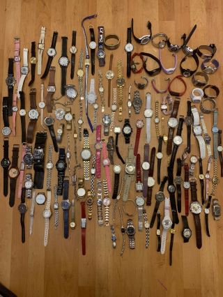 Large Joblot Of Vintage - Modern Wrist Watches Finds Great Selection