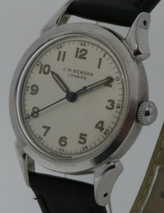Vintage Automatic Bumper Doxa Wristwatch By J.  W.  Benson.  1940 