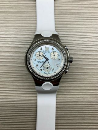 Movado Ladies Sport Watch - Series 800 - White,  Chronograph,  Quartz