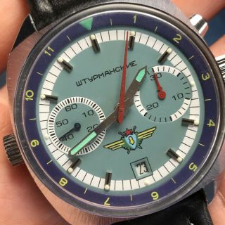 Shturmanskie POLJOT Men ' s Watch Chronograph Vintage Mechanical 3133 5