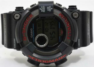 Vintage Casio G - Shock 1294 Dw - 8200 Japan K Frogman Digital Watch