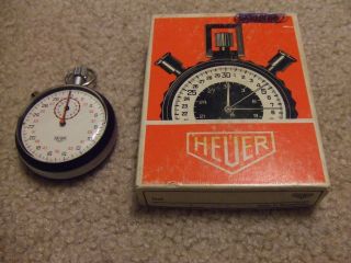 Rare Vintage Tag Heuer Stopwatch Ref 413 202 1972 Top,  7 Jewels