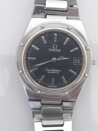 vintage omega constellation quartz 396.  0879 marine watch 2