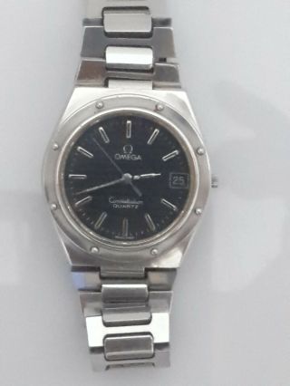 vintage omega constellation quartz 396.  0879 marine watch 3