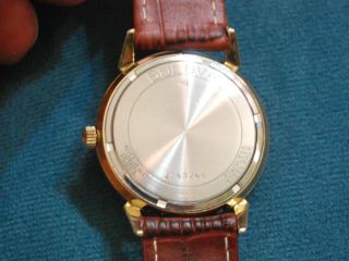 Vintage 1973 BULOVA 10KRGP 17J Automatic Men ' s Watch w/Date 6