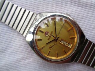 Rare Vtg Swiss Rado Golden Gazelle Dial Men Automatic Watch