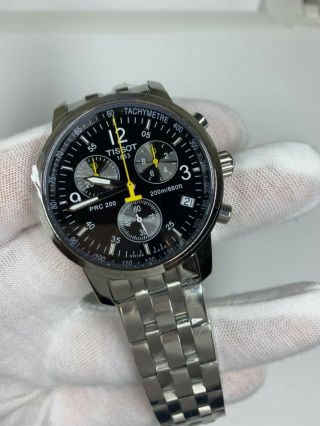Tissot T - Sport Prc200 T17.  1.  586.  52 T461 Black Wrist Watch For Men