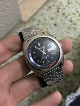 Seiko Bell Matic Day Date 4006 - 6031 Blue Dial Vintage Men 